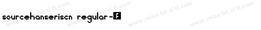 sourcehanseriscn regular字体转换